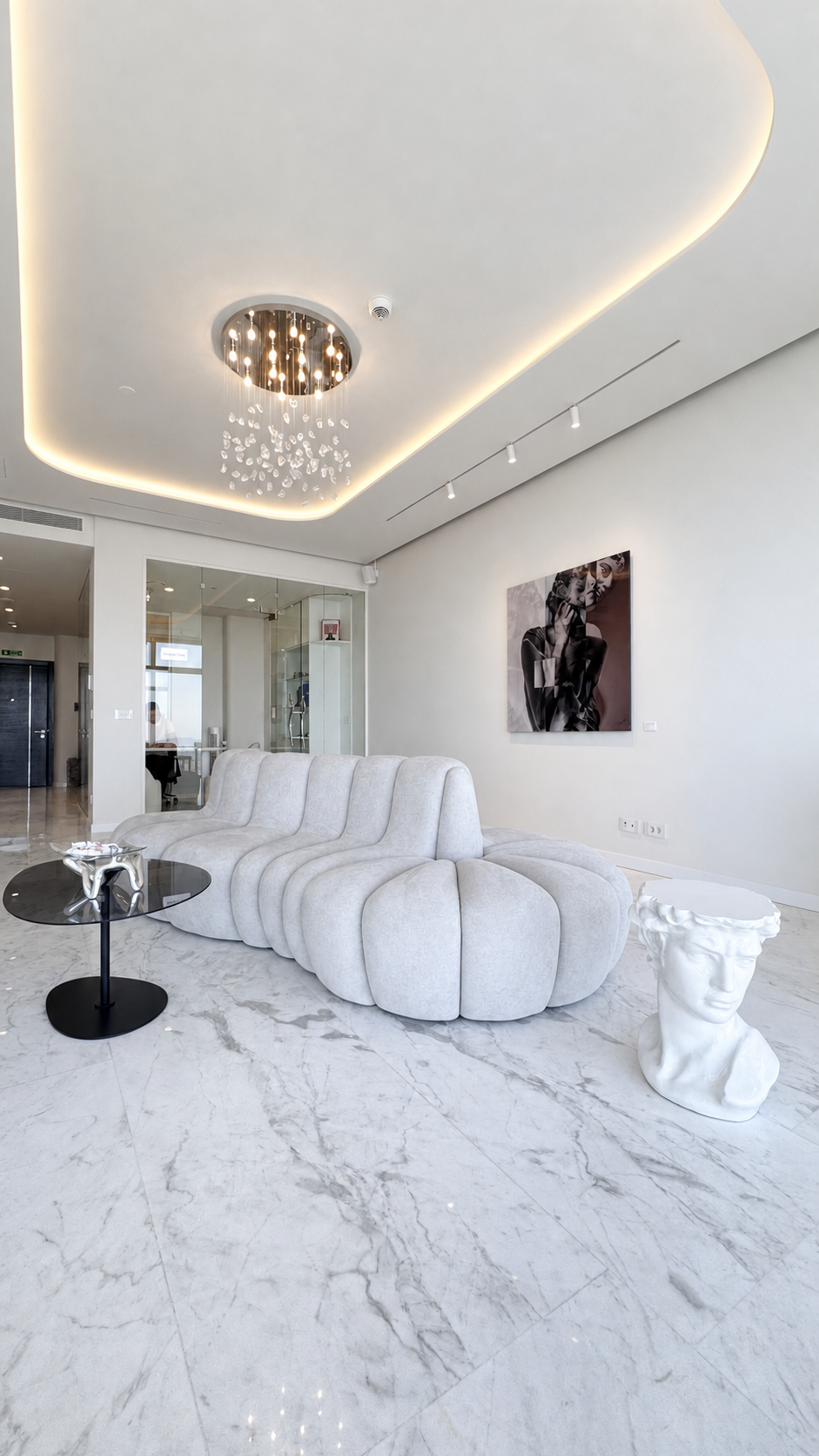 Bright private clinic lounge at Emaar Heights in Istanbul